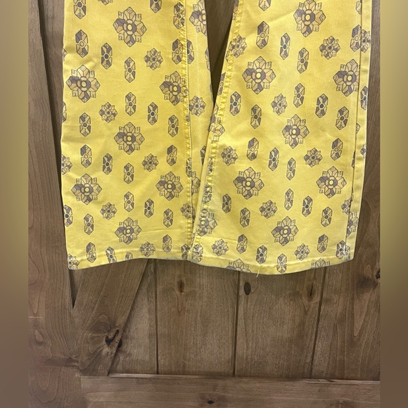 Free People Penny Pull On Geometric Size 24 Flare Jeans Retro Boho - Picture 4 of 8